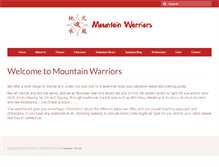Tablet Screenshot of mountainwarriors.com